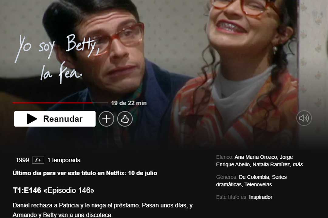 Betty, la fea Netflix
