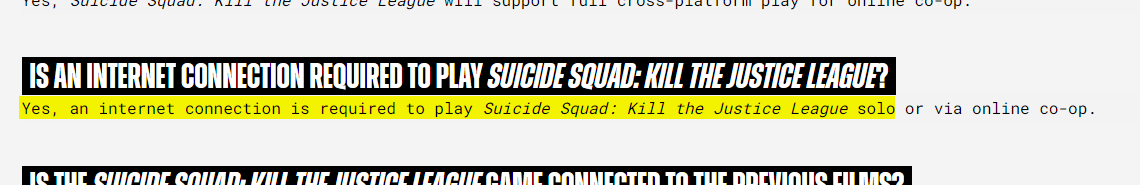 faq suicide squad