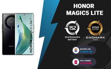 HONOR Magic5 Lite alcanza el primer puesto en batería del ranking DXOMark