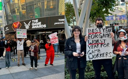 Trabajadores se juntaron y levantaron su voz de protesta en The Game Awards 2023
