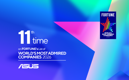 ASUS celebra su undécima inclusión en la lista de las empresas más admiradas del mundo de Fortune 2026