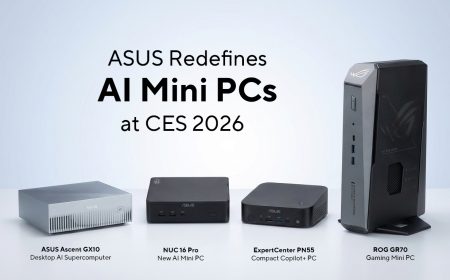 ASUS presenta innovadores ordenadores con formato ultracompacto en el CES 2026